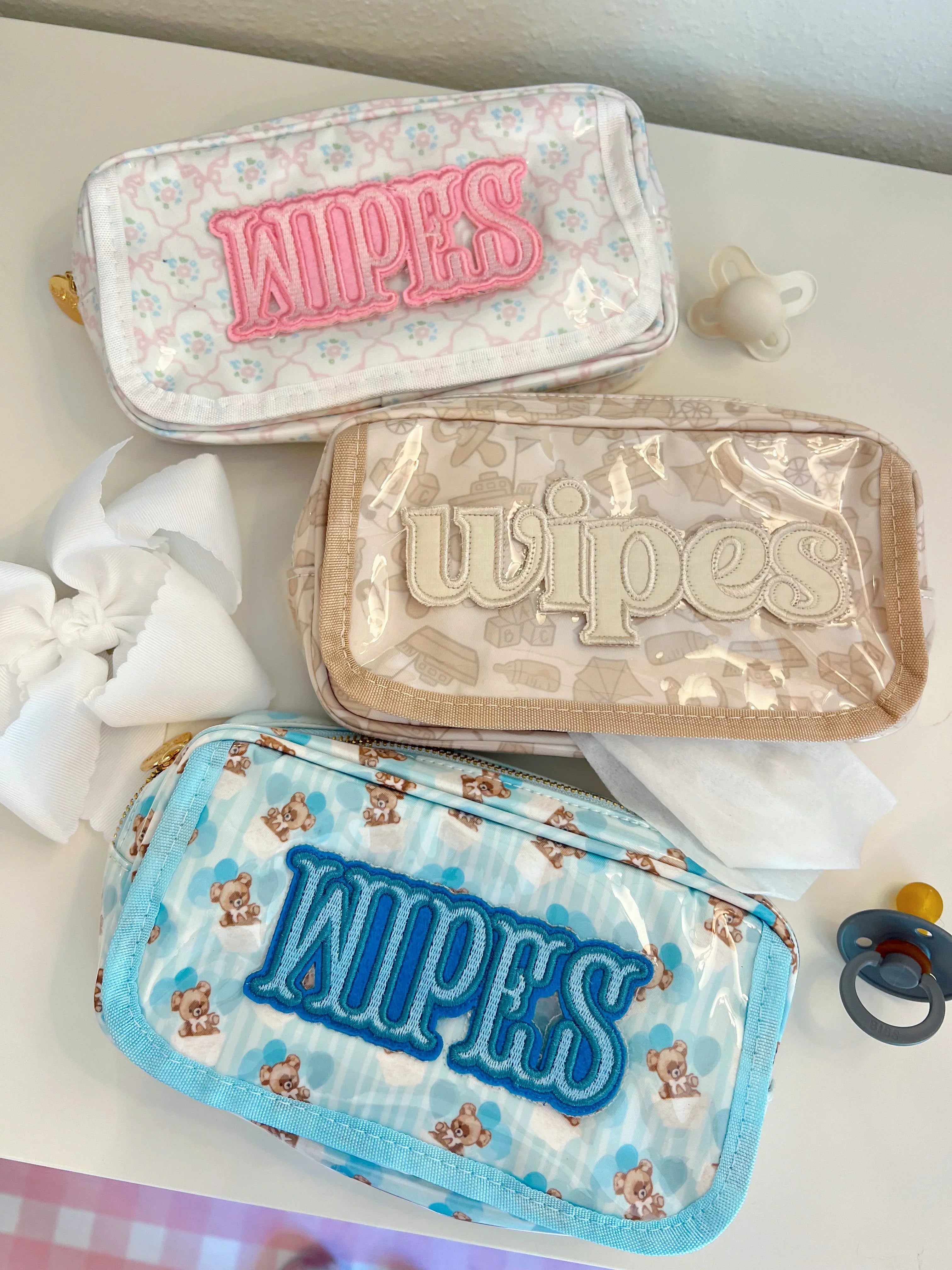 KenzKustomz Wipes Pouch Clear Coat Bag