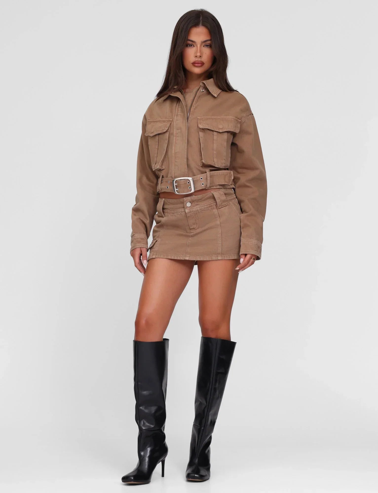 ZELIE JACKET NEUTRAL SANDBLAST WASHED TAN