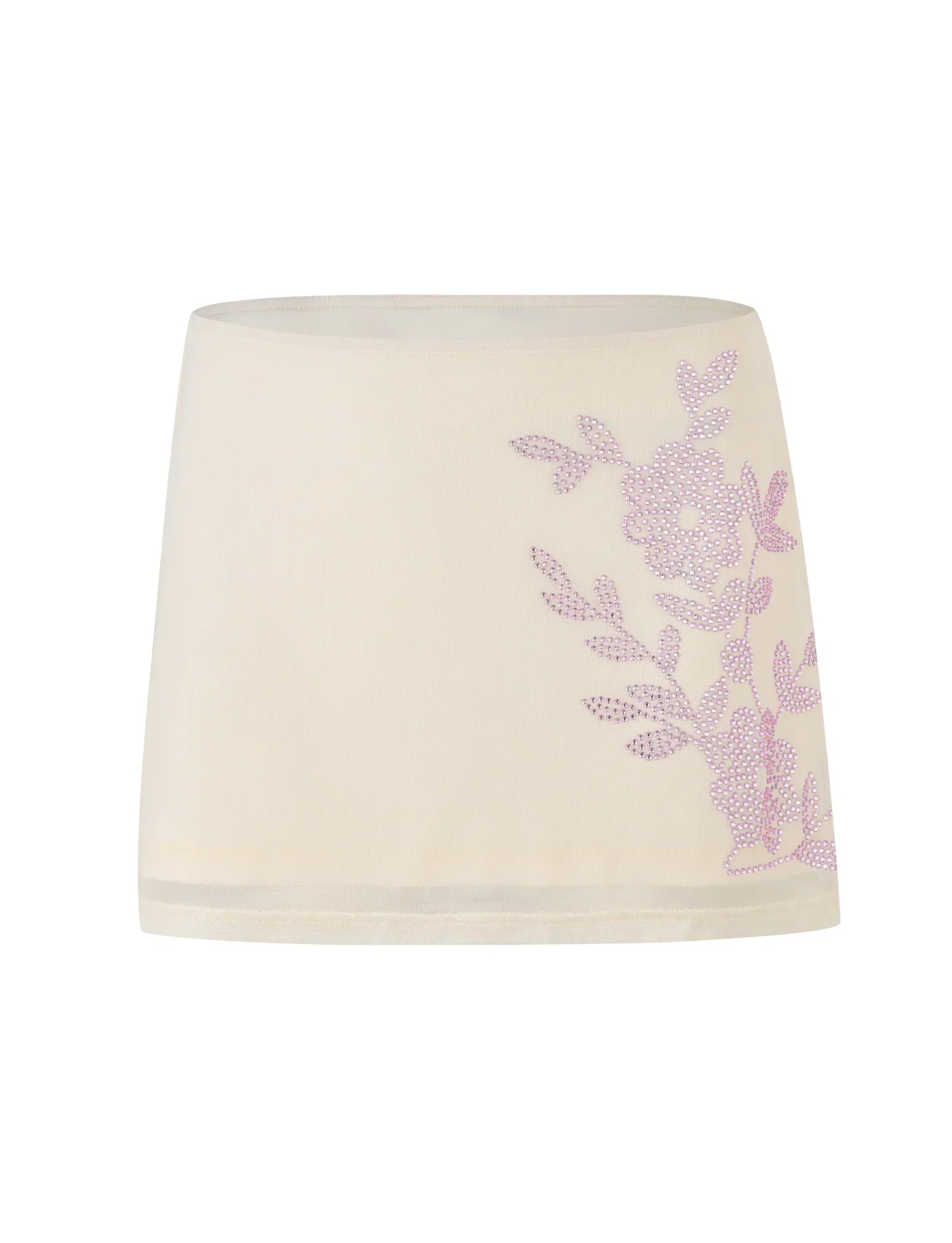 OCTAVIA MINI SKIRT NEUTRAL CREAM