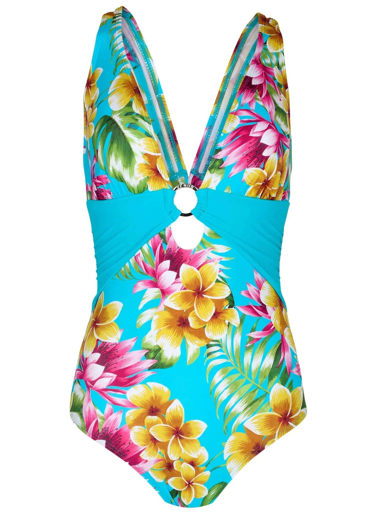 Barbados One Piece Swimsuit Highlighted Tropic