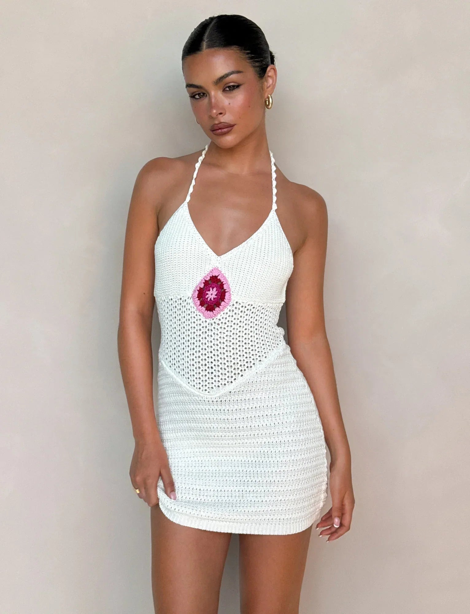 TENZIN MINI DRESS CREAM