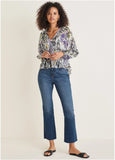 Chiffon Printed Blouse Desert Ikat