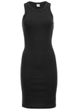 Flexrib Mini Dress Jet Black