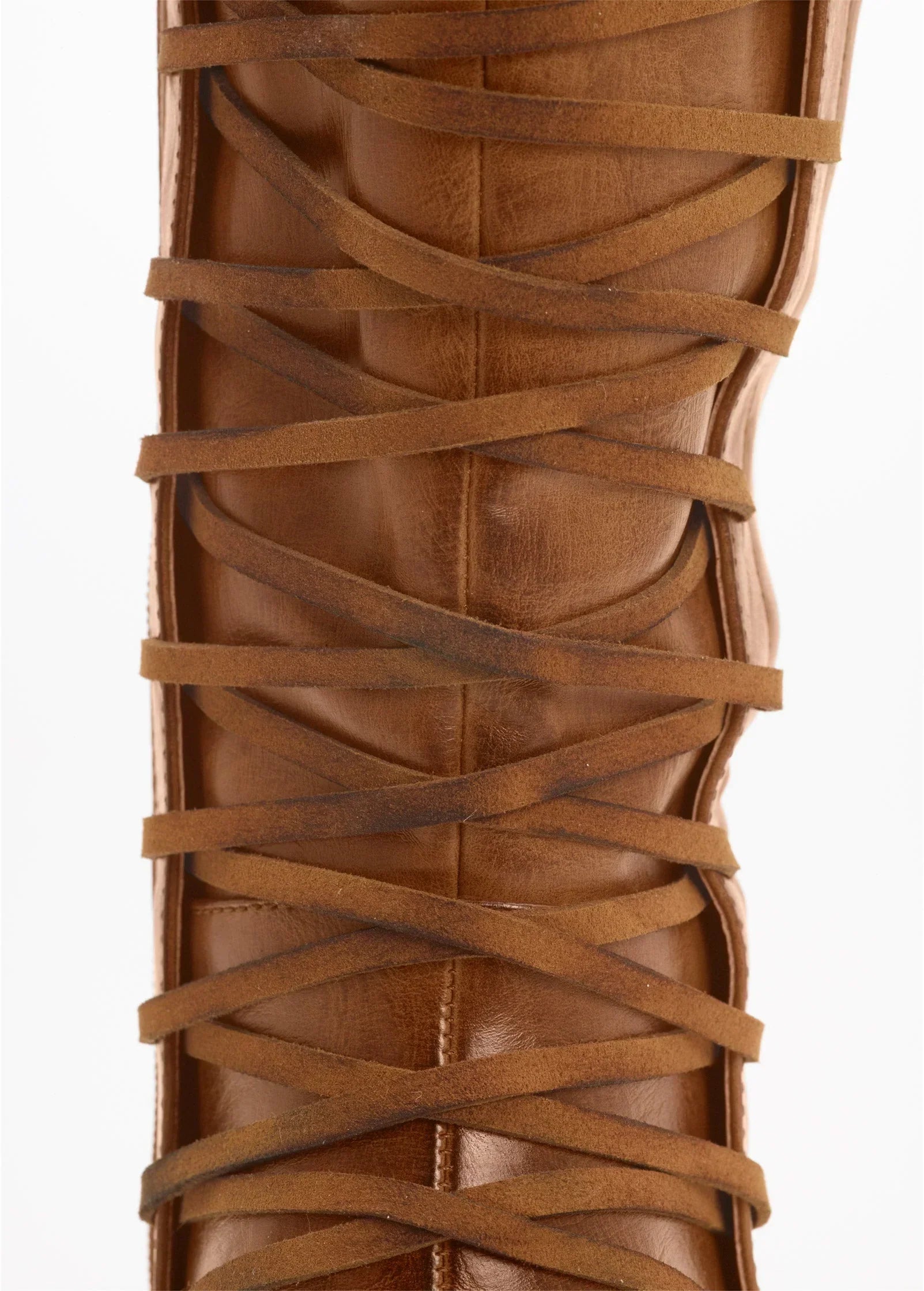 Lace Up Detail Boots Camel