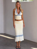 CALINA PLUNGE LACE TOP CREAM