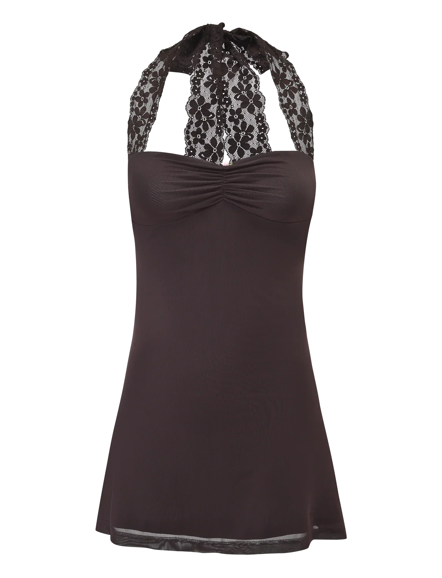 TAWNY MINI DRESS CHOCOLATE