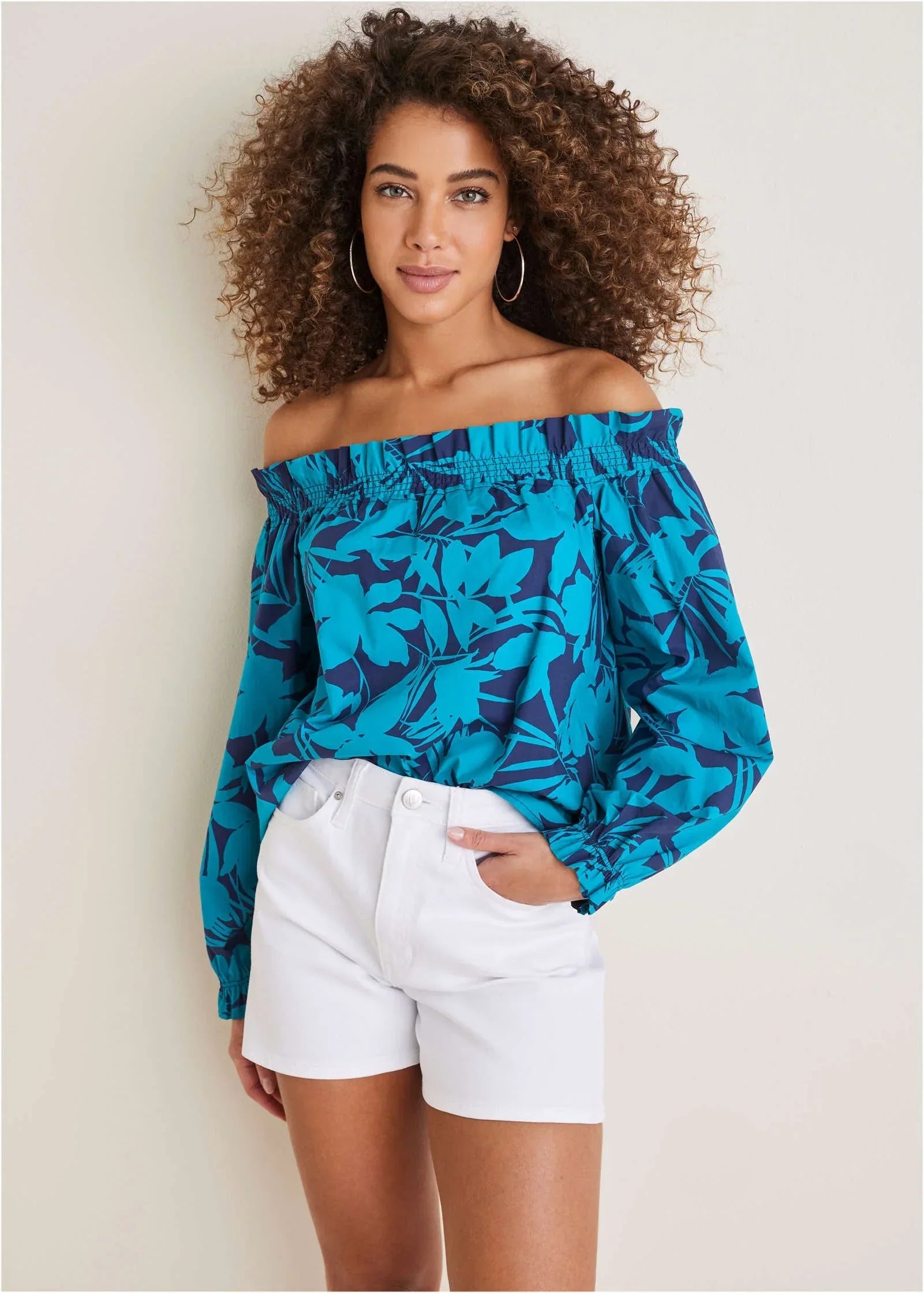 Off The Shoulder Top Cabana Nights