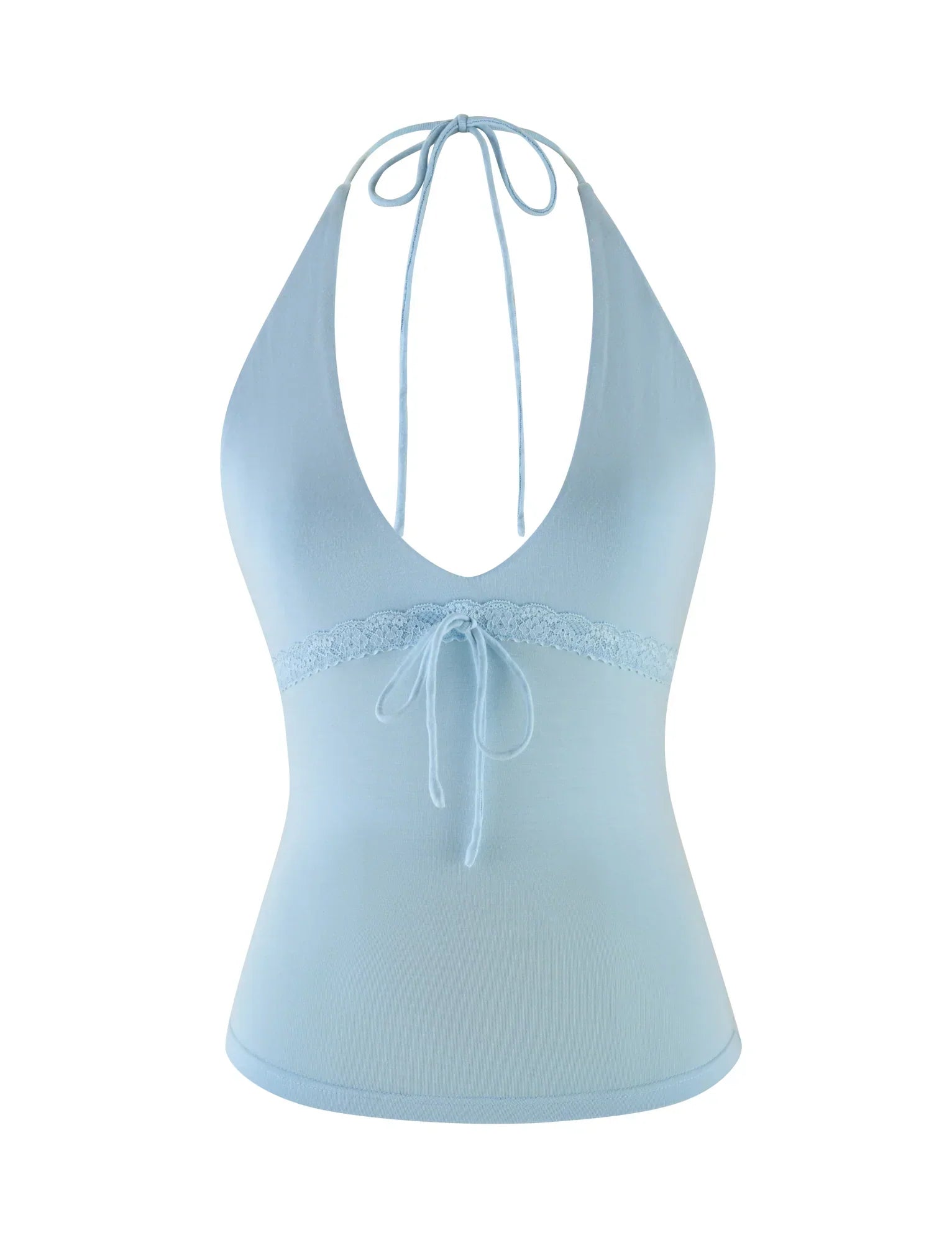 MELLIE HALTER TOP BLUE BABY BLUE