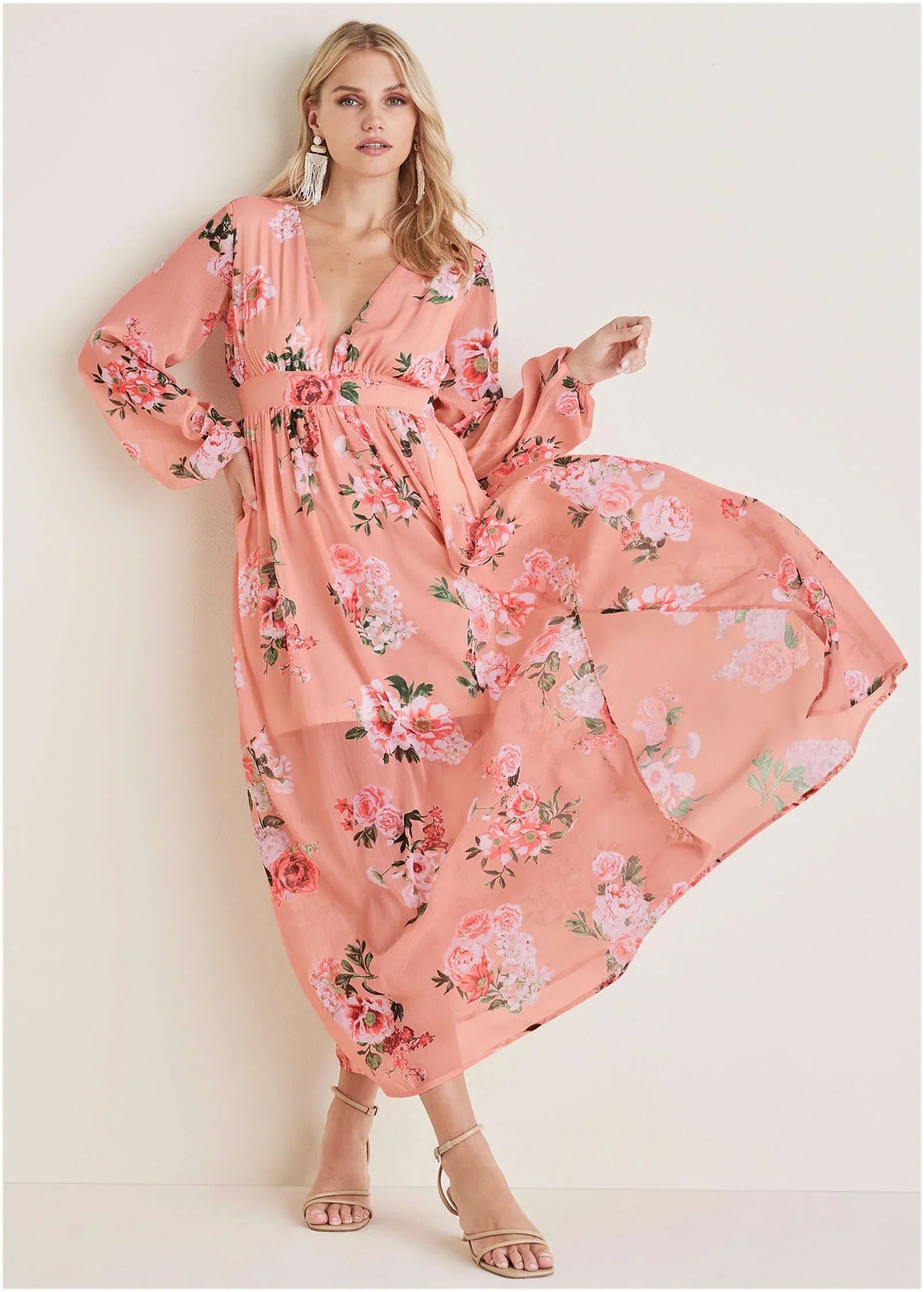 Floral Maxi Dress Prairie Floral