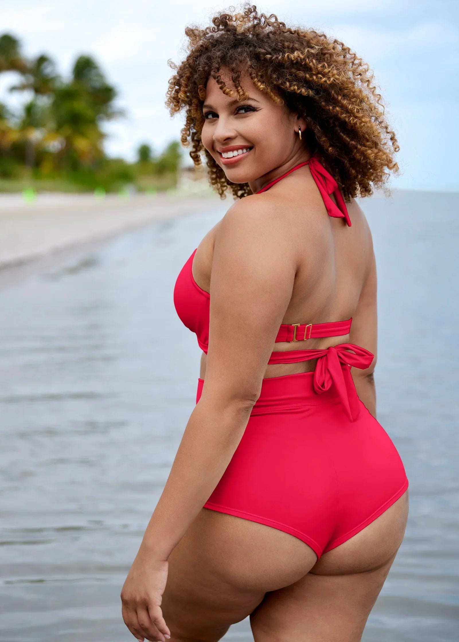 Laguna Wrap Underwire Top Red Hot