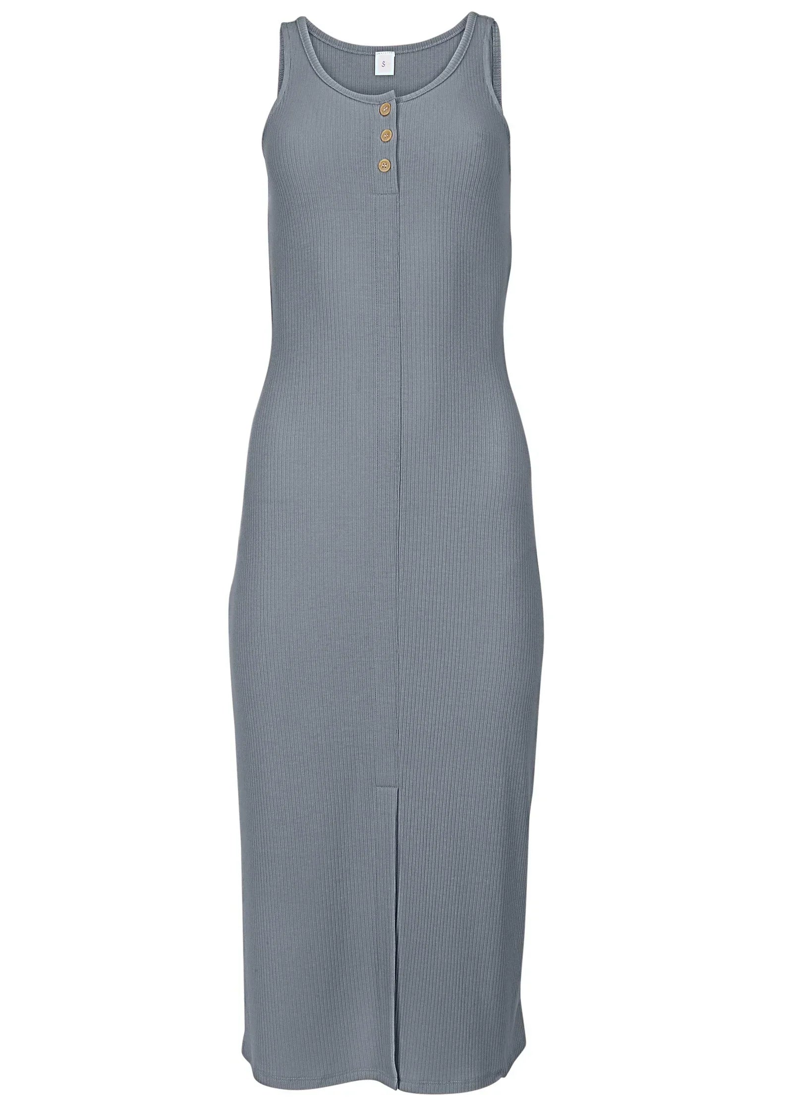 Henley Midi Dress Seafog