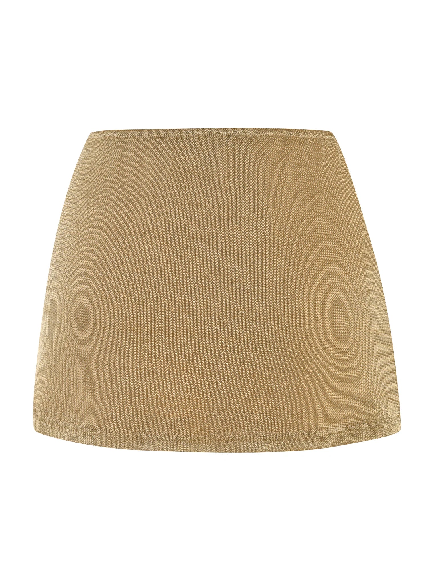 OCTAVIA MINI SKIRT GOLD