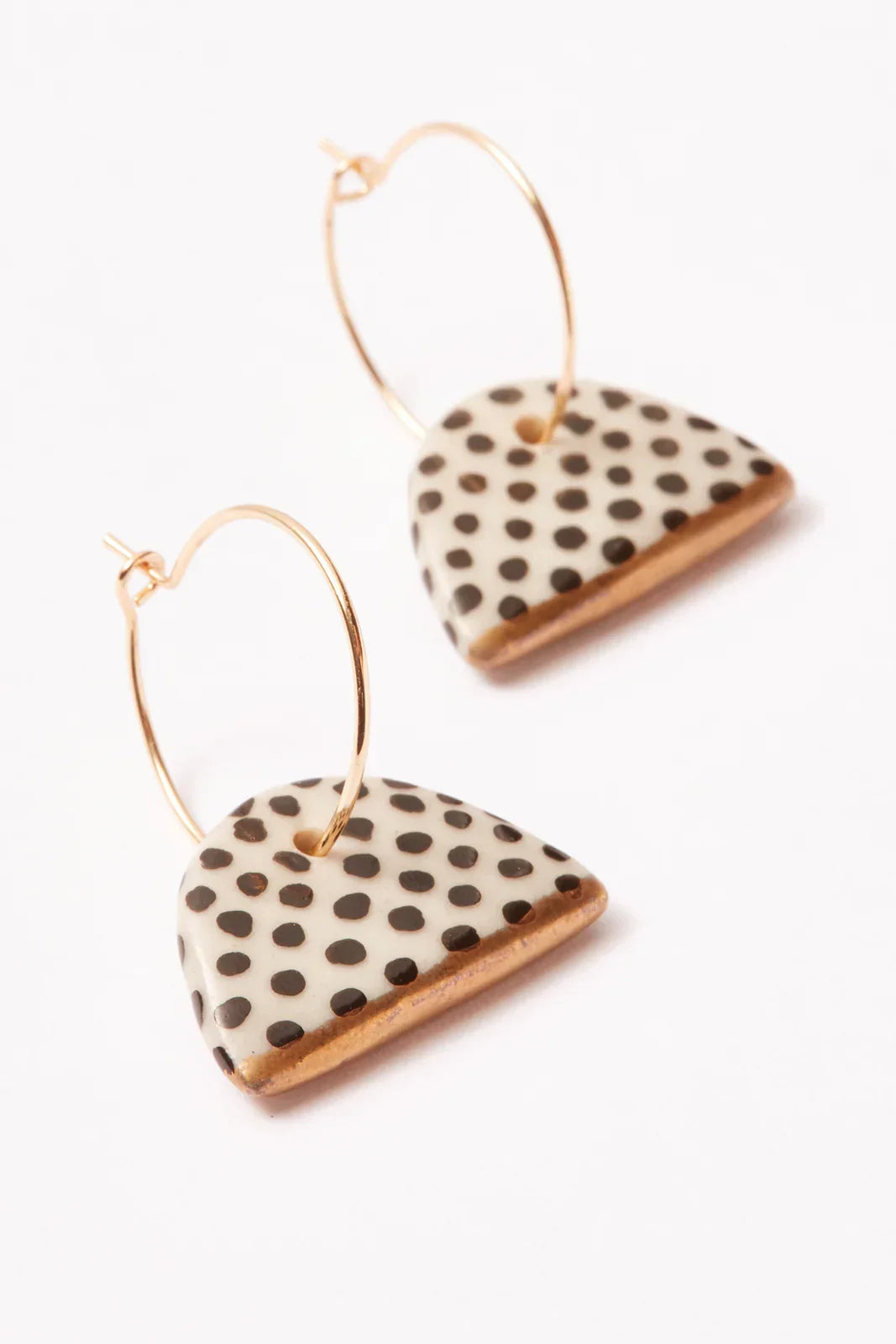 Linnea Gold Dipped Hoop Earring