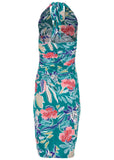 Halter Wrap Dress Paradise Floral