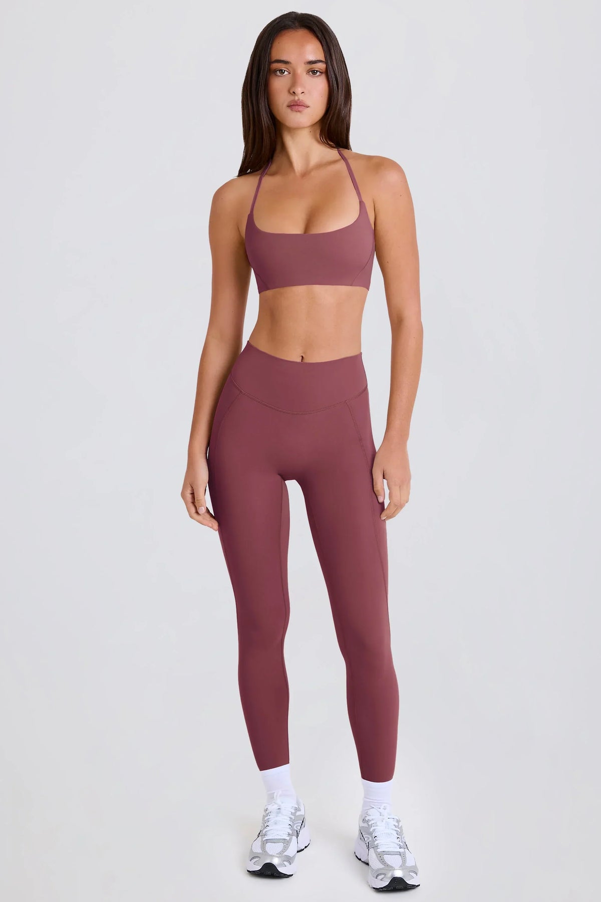 High Waist Leggings in Acai