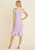 Ruffle Detail Dress Lilac