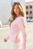 Saye Pink Strawberry Crewneck Sweater