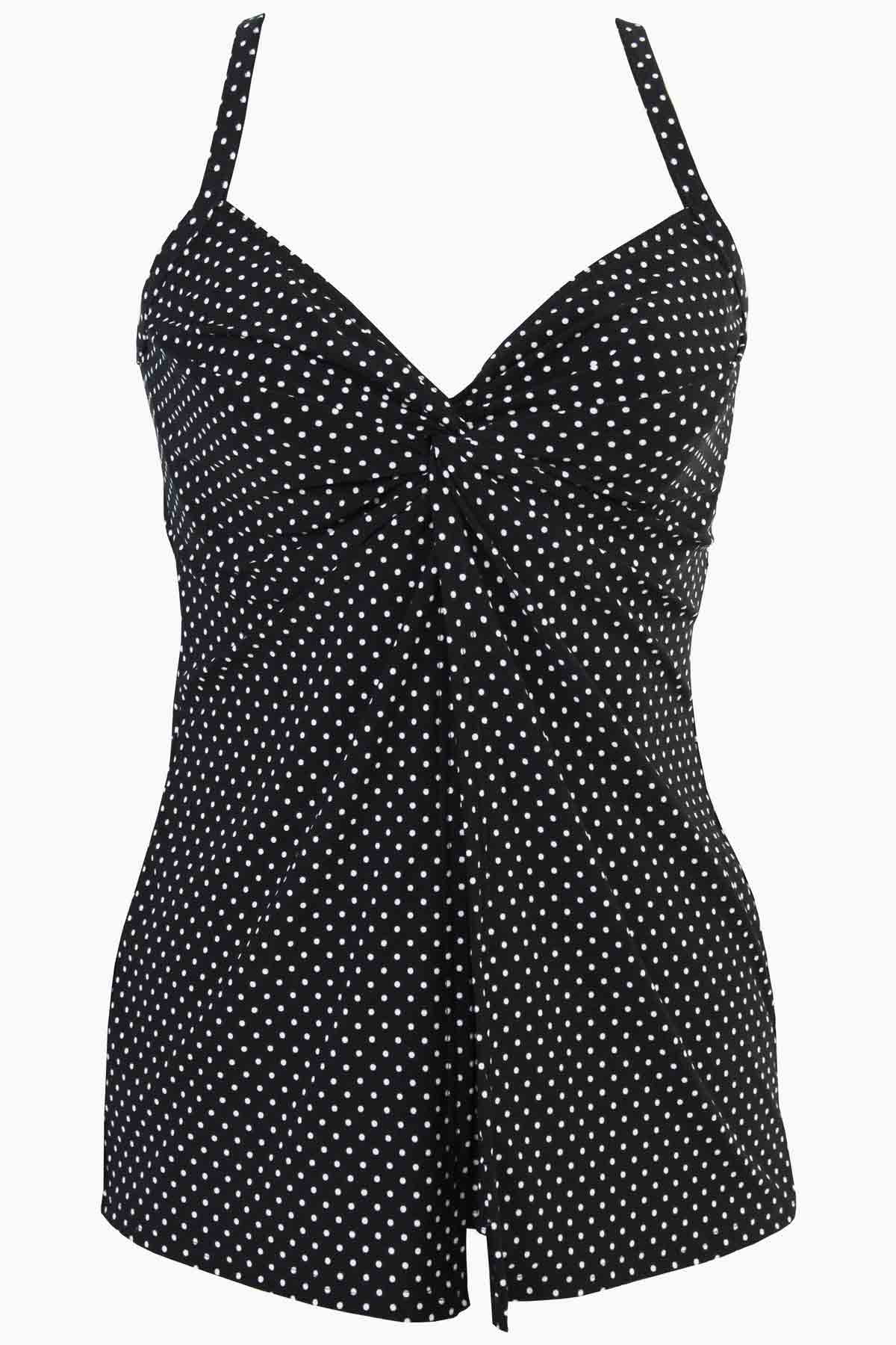 Love Knot Tankini Top in Pin Point