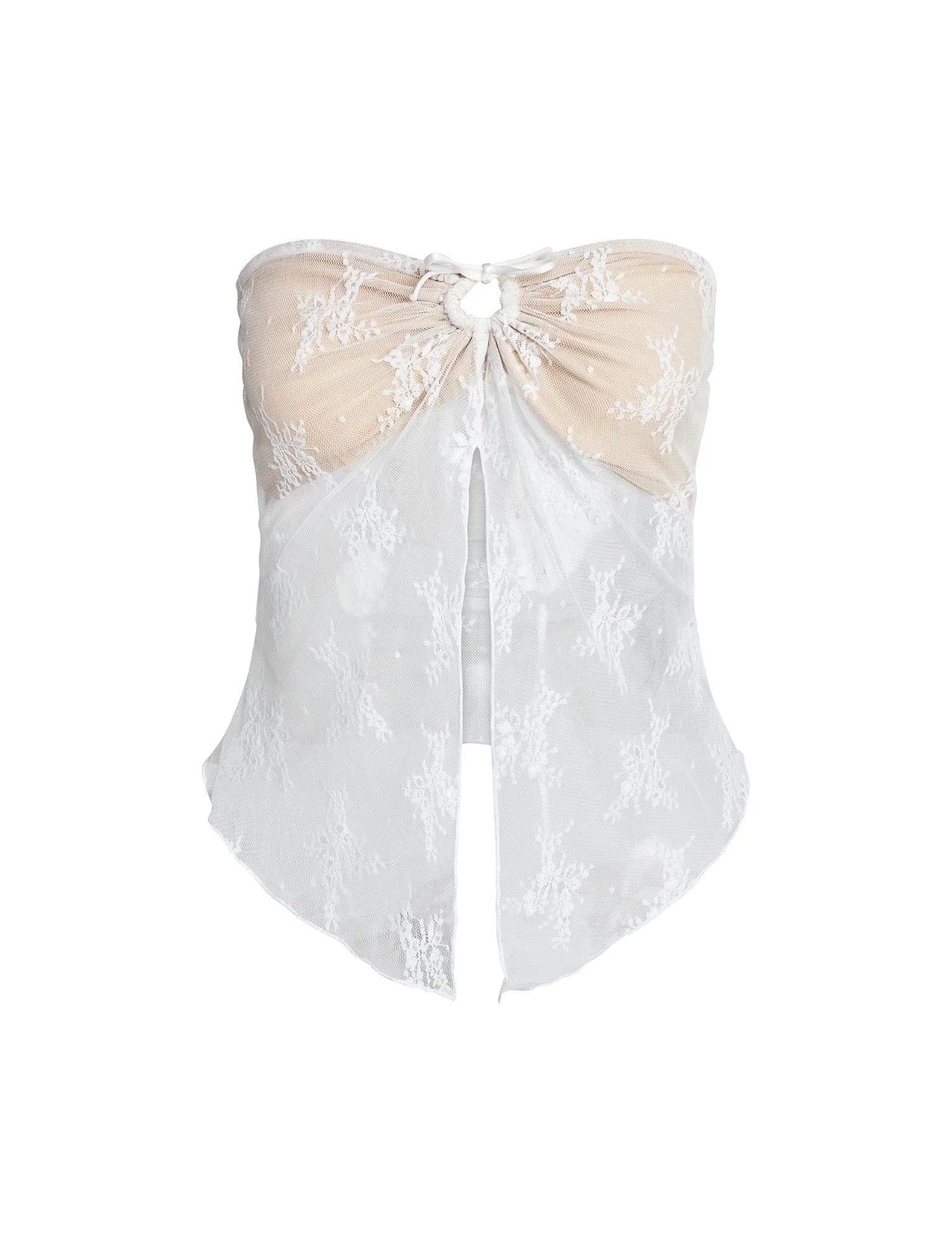 KAROLINA TOP WHITE WHITE LACE