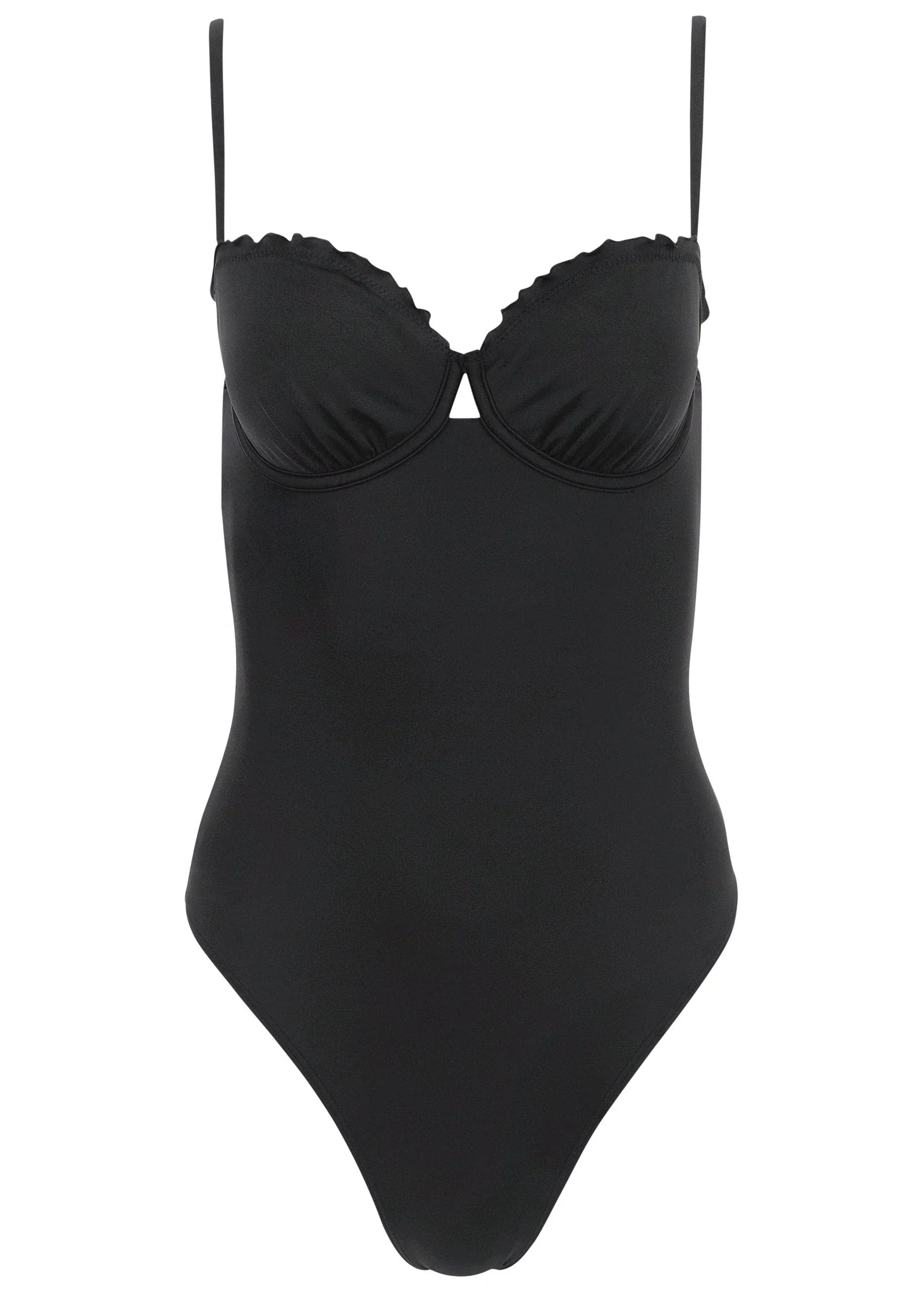 Bermuda Underwire Swimsuit Jet Black