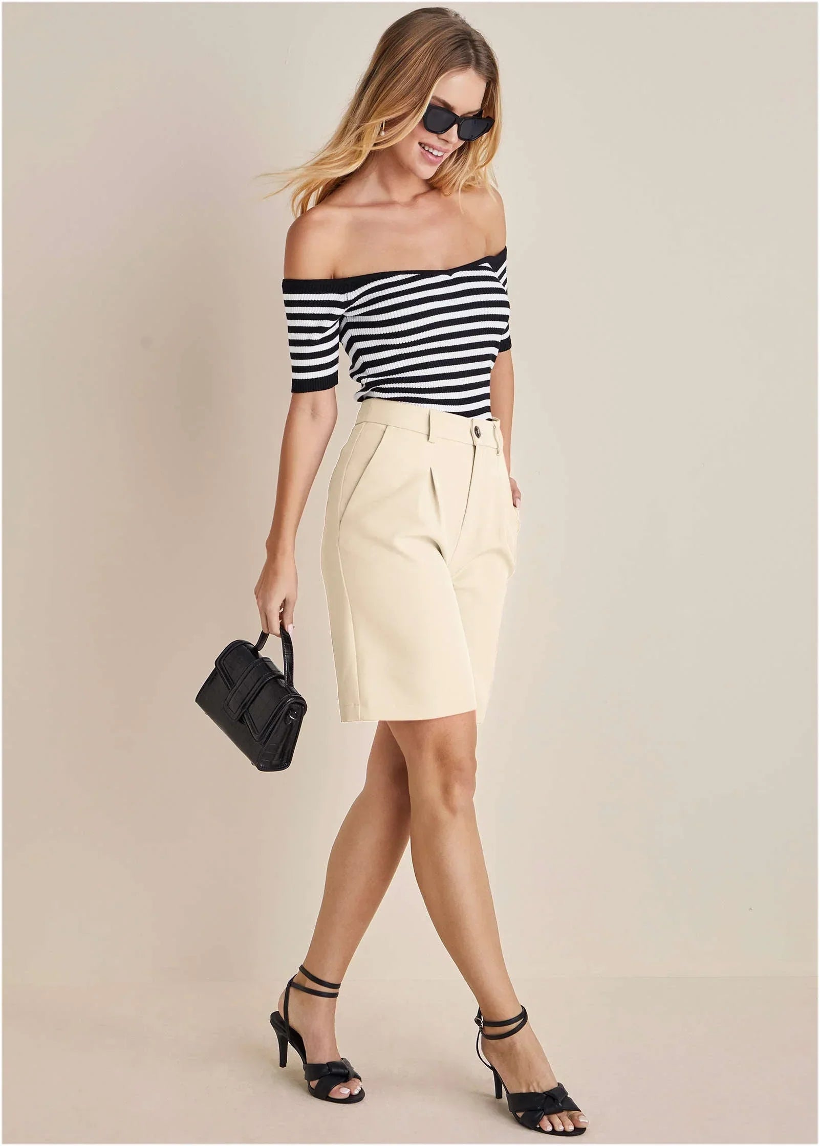 Bermuda Suit Shorts Off White