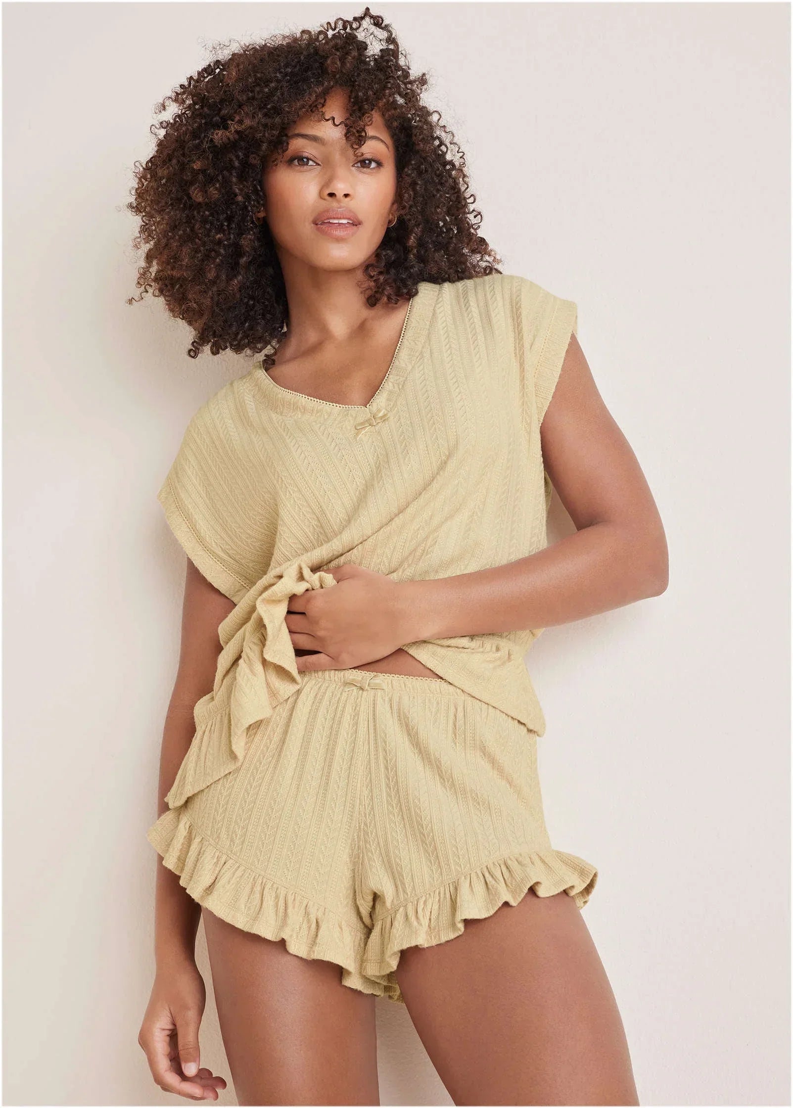 Brunch Knit Short Macadamia