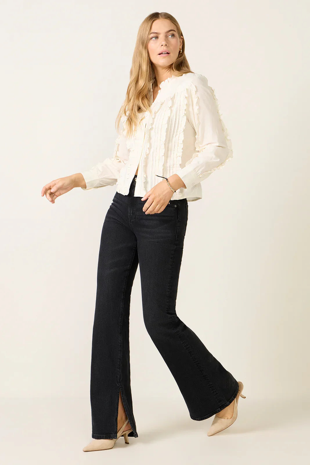 Ever Vintage Bootcut w Slit 34Jean