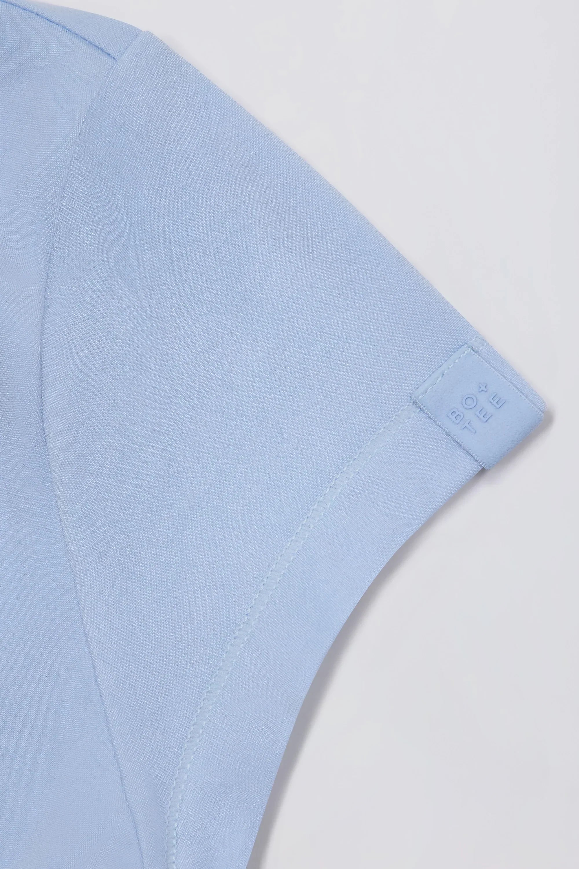 Cut Out Longline T Shirt in Sky
