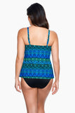DD Cup Love Knot Tankini Top in Ocean Ombre