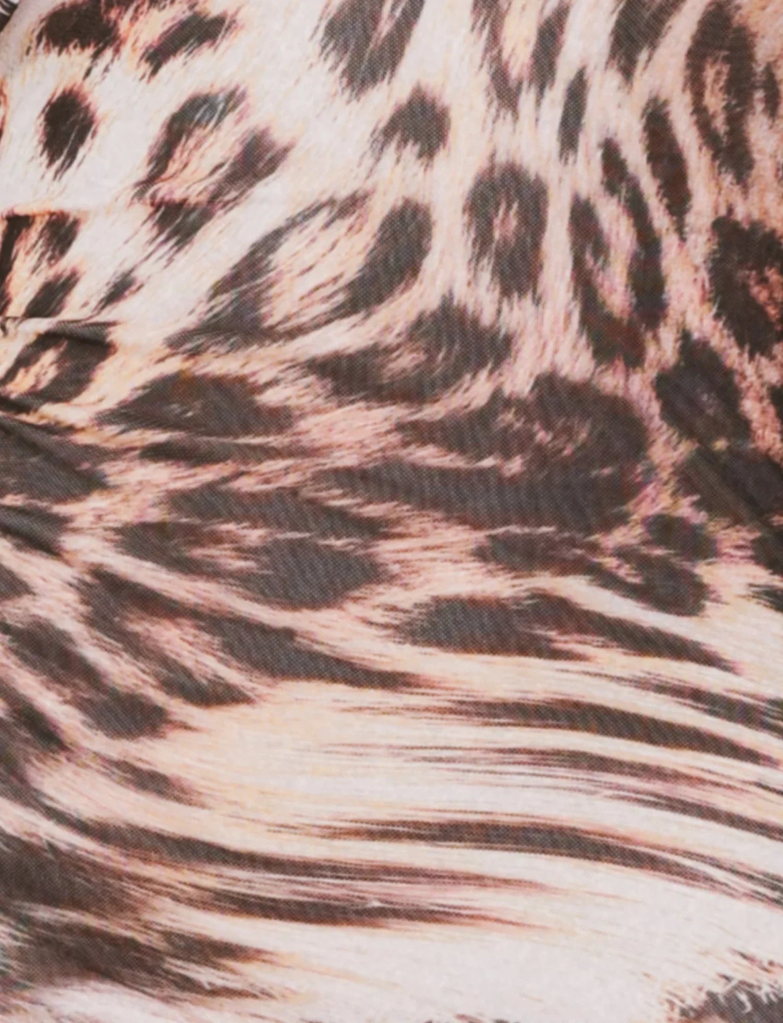 ALLIRA MESH MINI DRESS 20 NEUTRAL LEOPARD LEOPARD HAZE