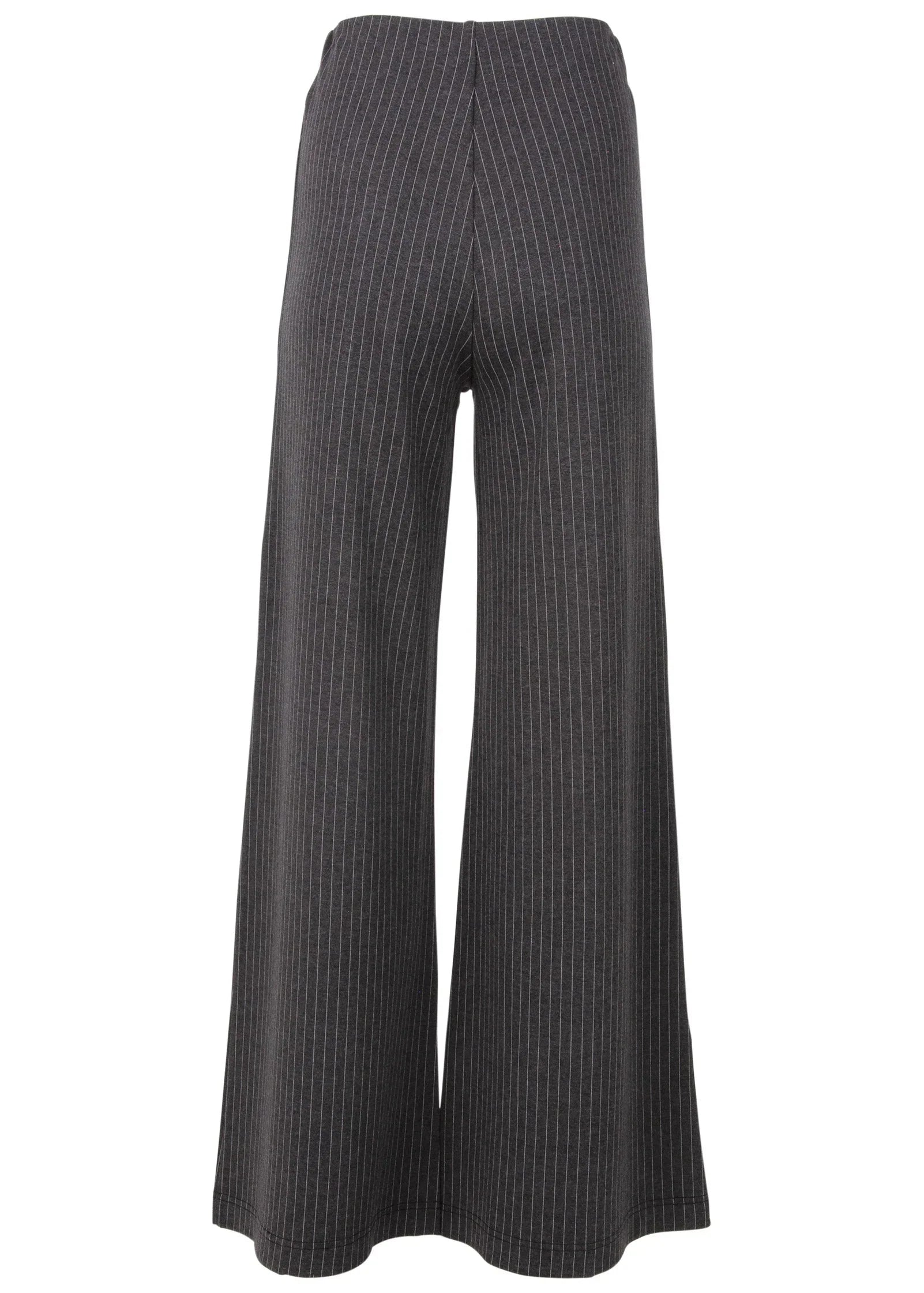 Diana Wide Leg Pants Heather Grey Cream