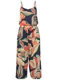 Casual Printed Jumpsuit Navy Multi