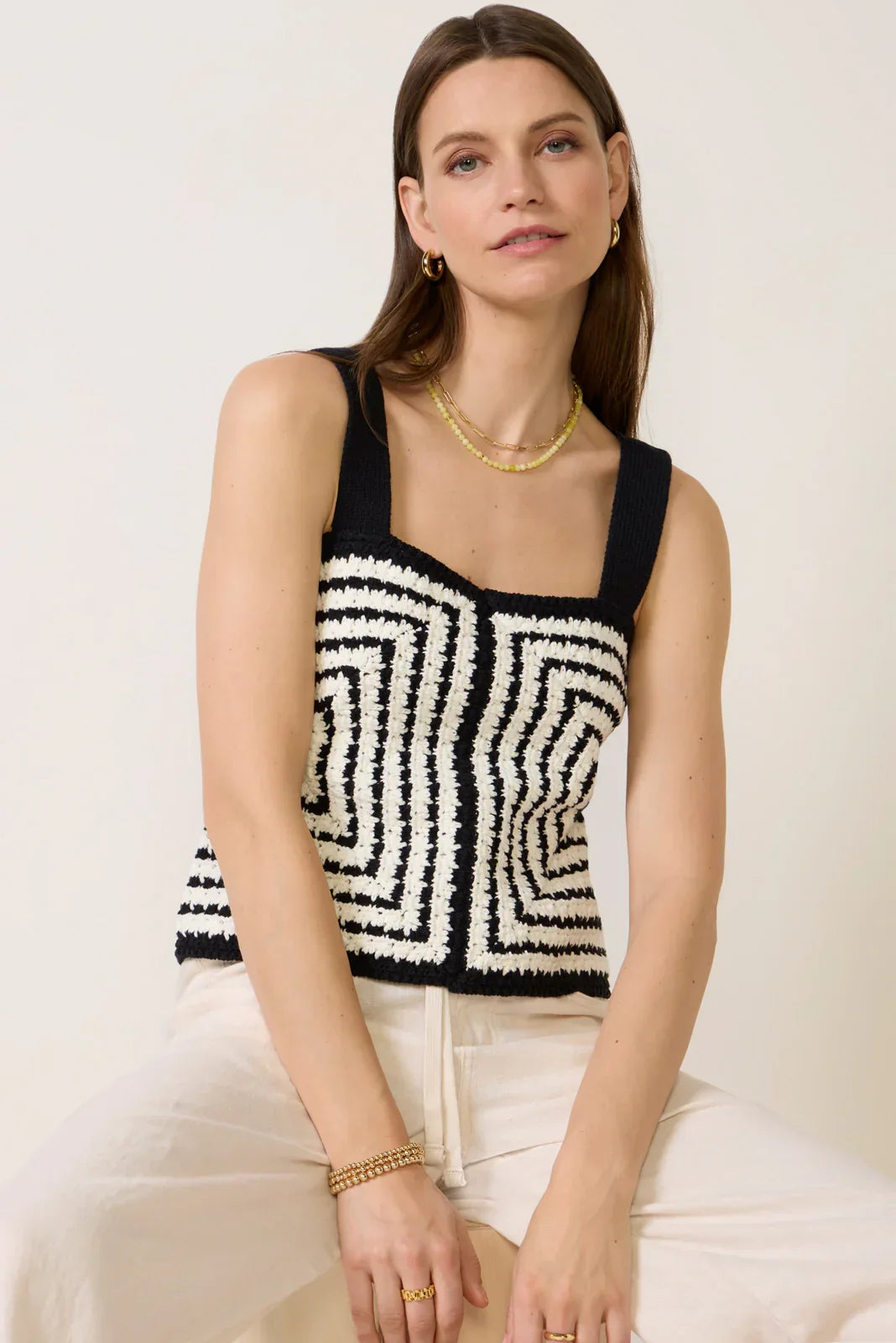 Gigi Strappy Square Neck Tank