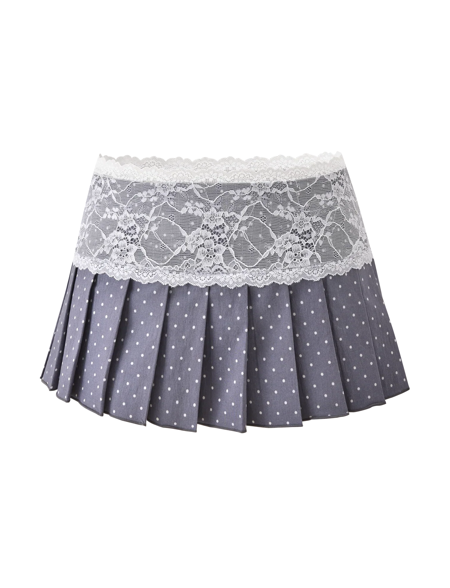 KITTIE LACE SKORT GREY DOT