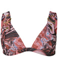 Jet Set Belted Triangle Top Vivid Geode