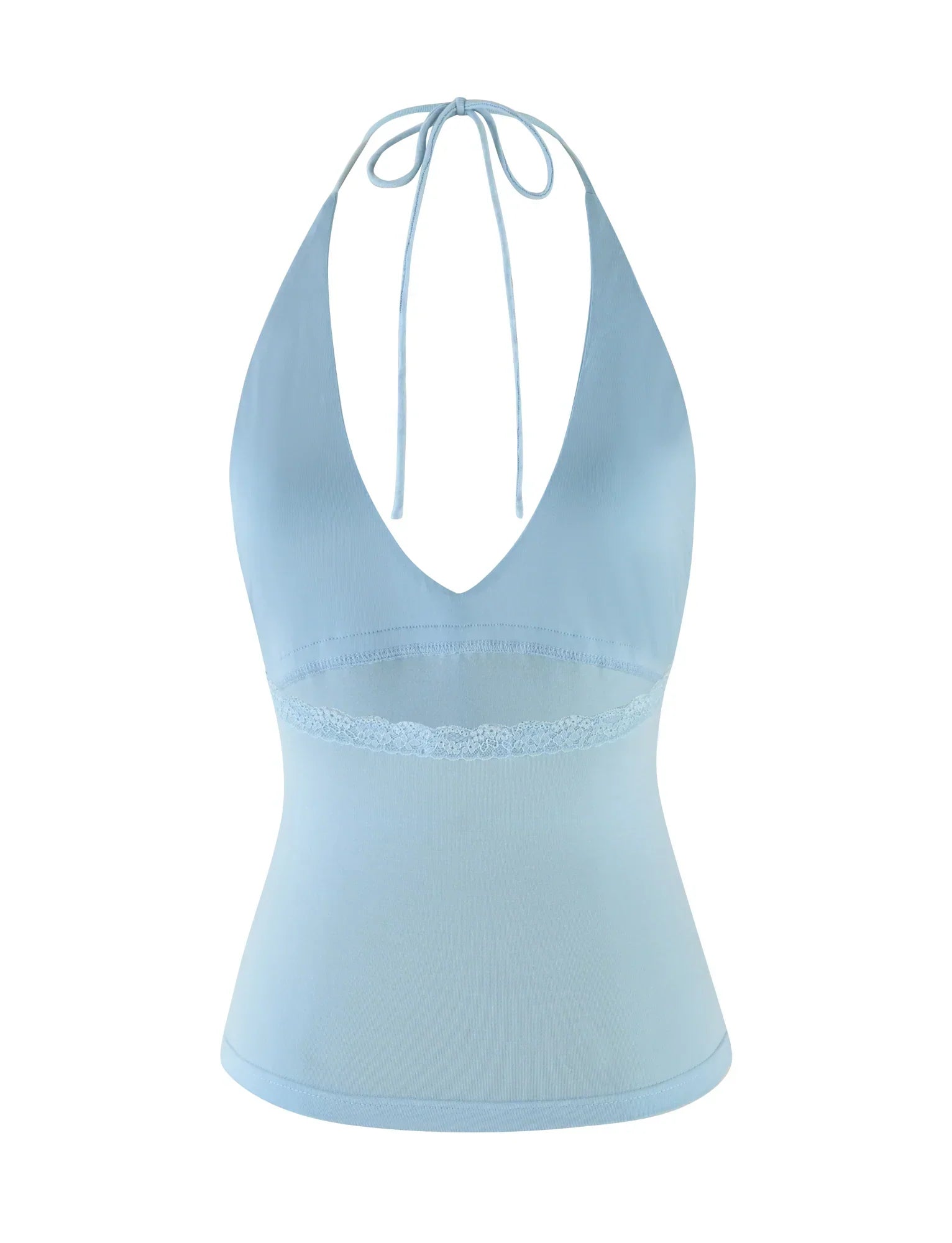 MELLIE HALTER TOP BLUE BABY BLUE