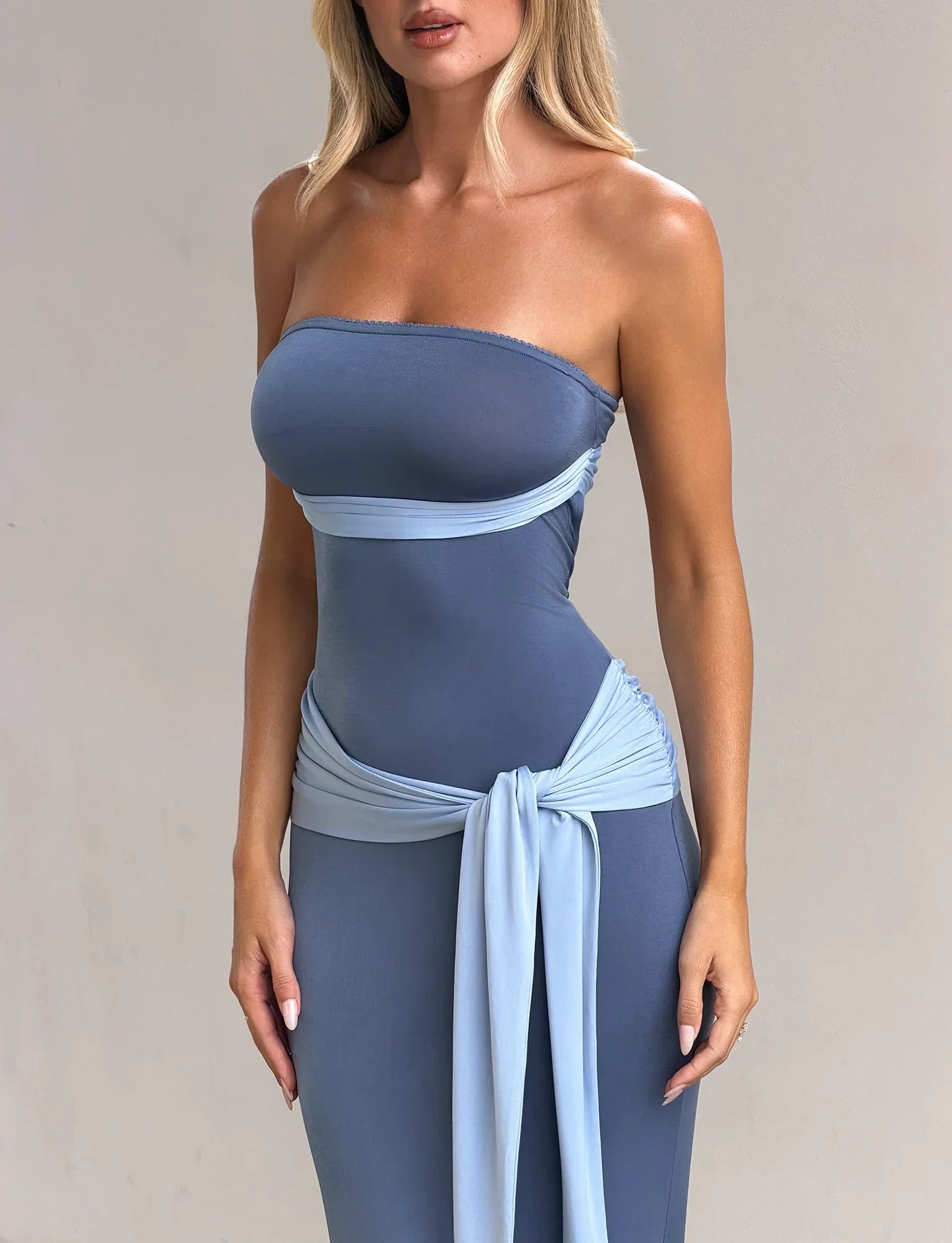TOVE MAXI DRESS BLUE