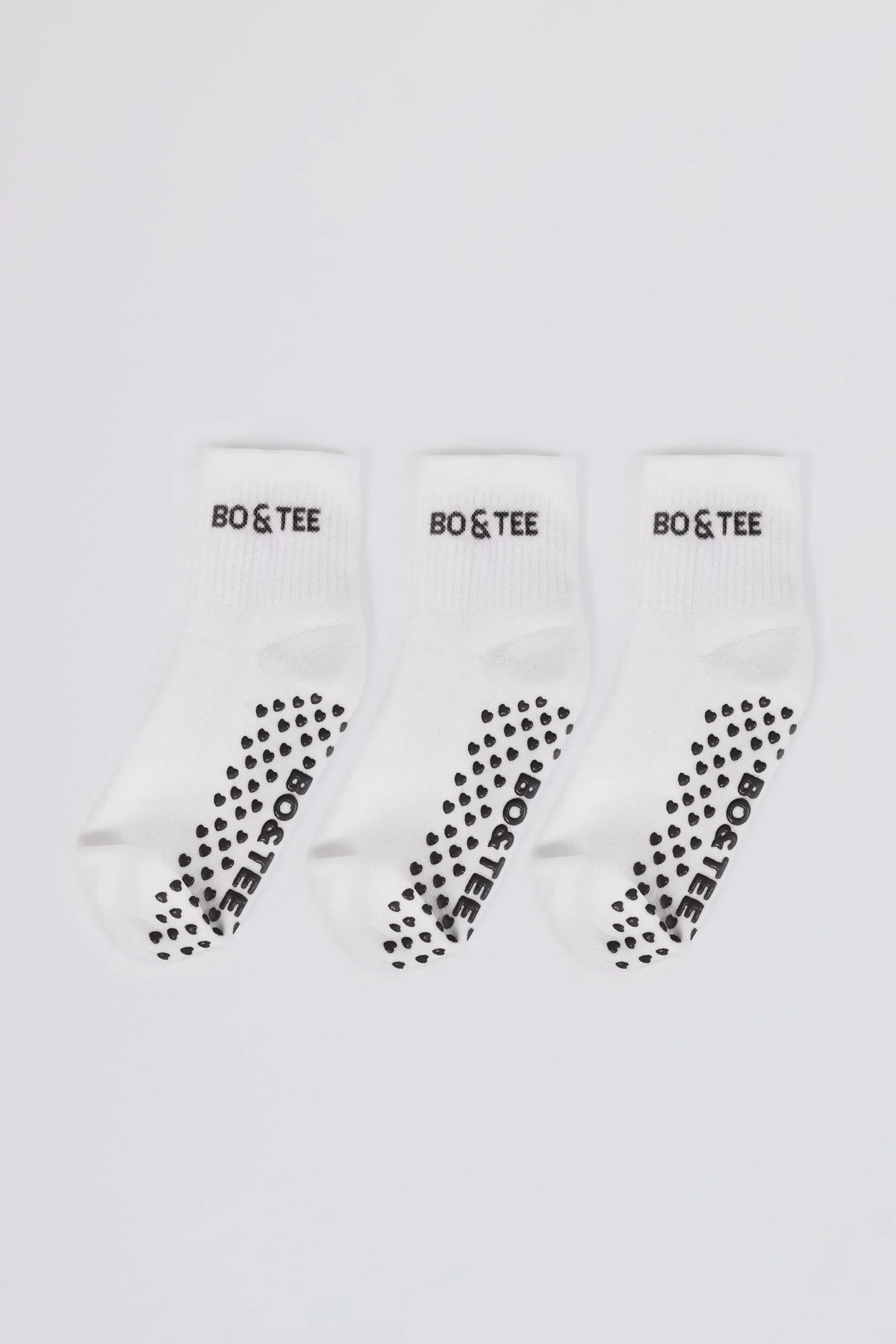 Pilates 3 Pack Socks Bundle in White