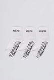 Pilates 3 Pack Socks Bundle in White