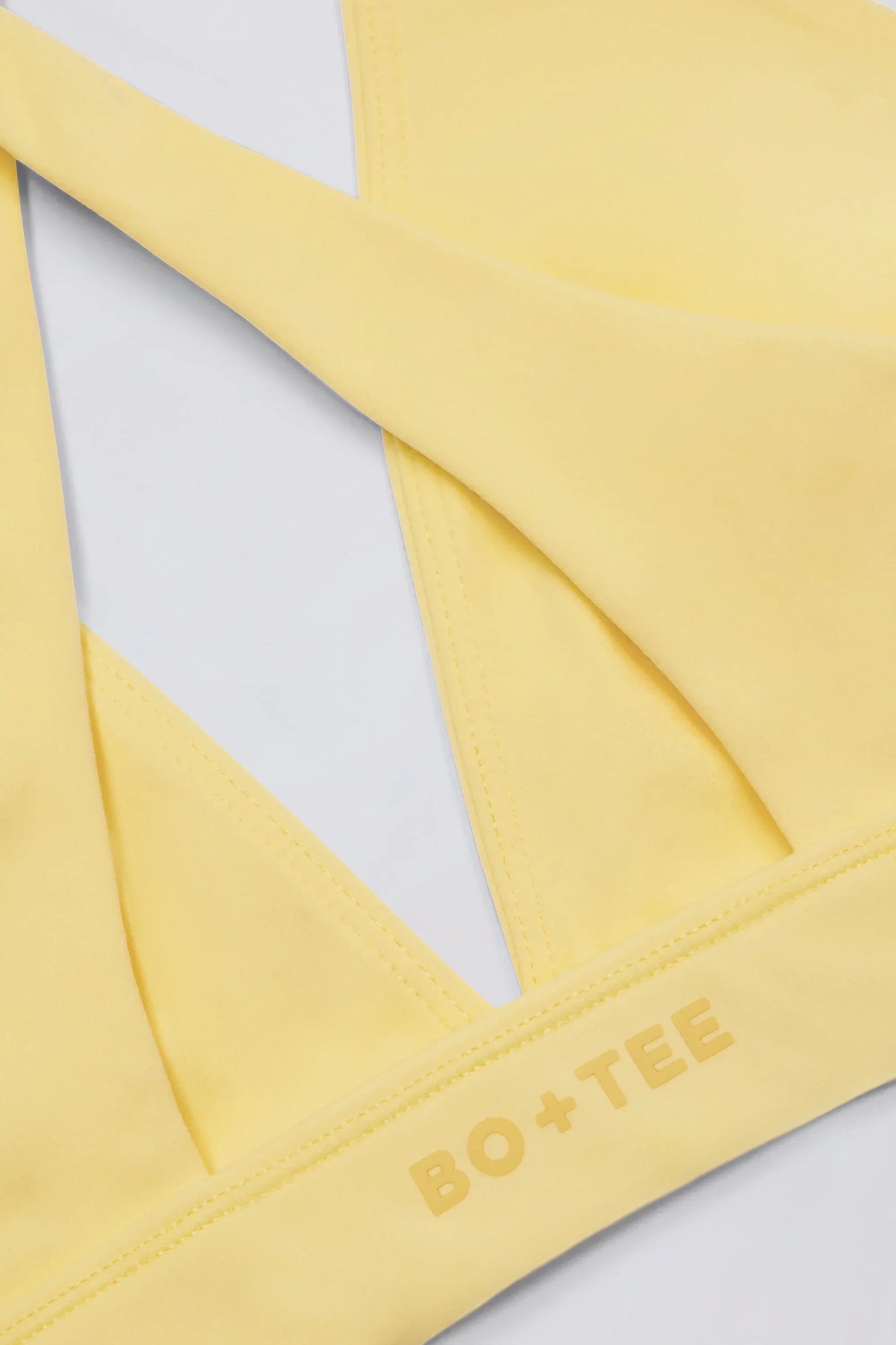 Soft Active Cross Back Sports Bra in Lemon