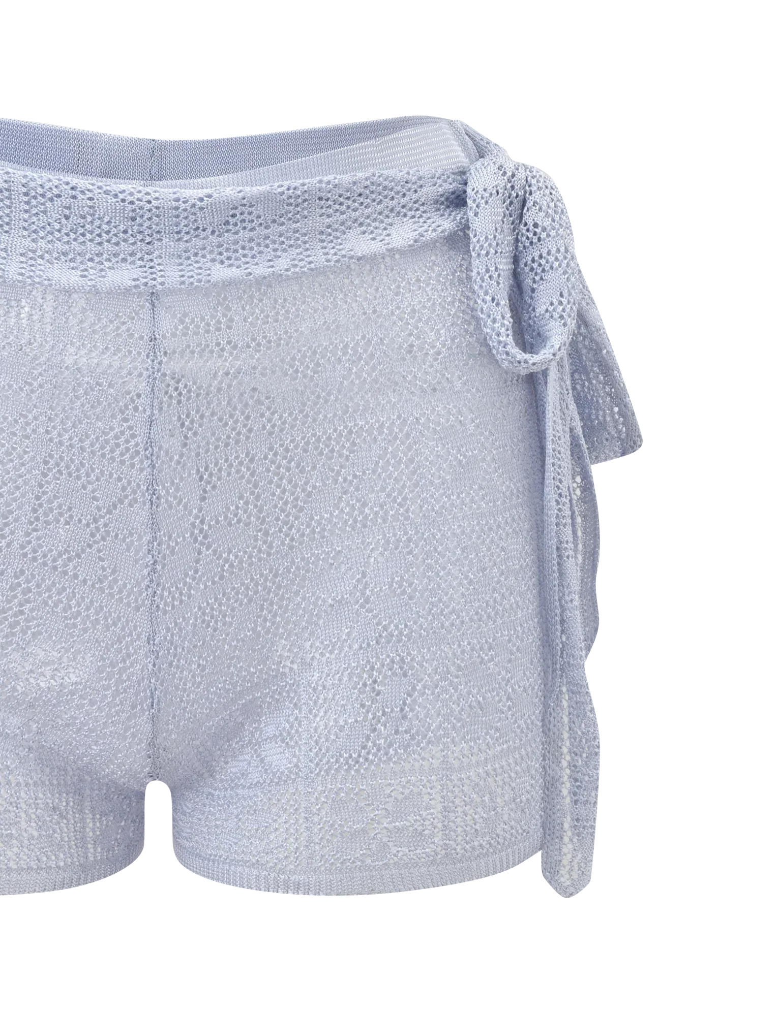 FERN CROCHET SHORT SILVER