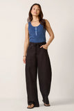 Callan Washed Henley Tank