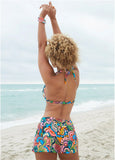 Goddess Push Up Bikini Top Fiesta Paisley