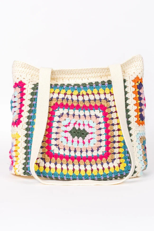 Sharpay Multi Crochet Tote Bag SALE