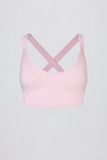 Super Sculpt Seamless Crossback Sports Bra in Soft Pink