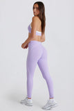 Soft Active Twist Front Leggings in Lavender