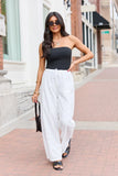 Haven White Eyelet Lace Pants