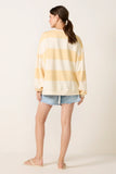 Classic Stripe Crew Wide Sweatshirt