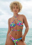 Strappy Ibiza Triangle Top Flower Garden