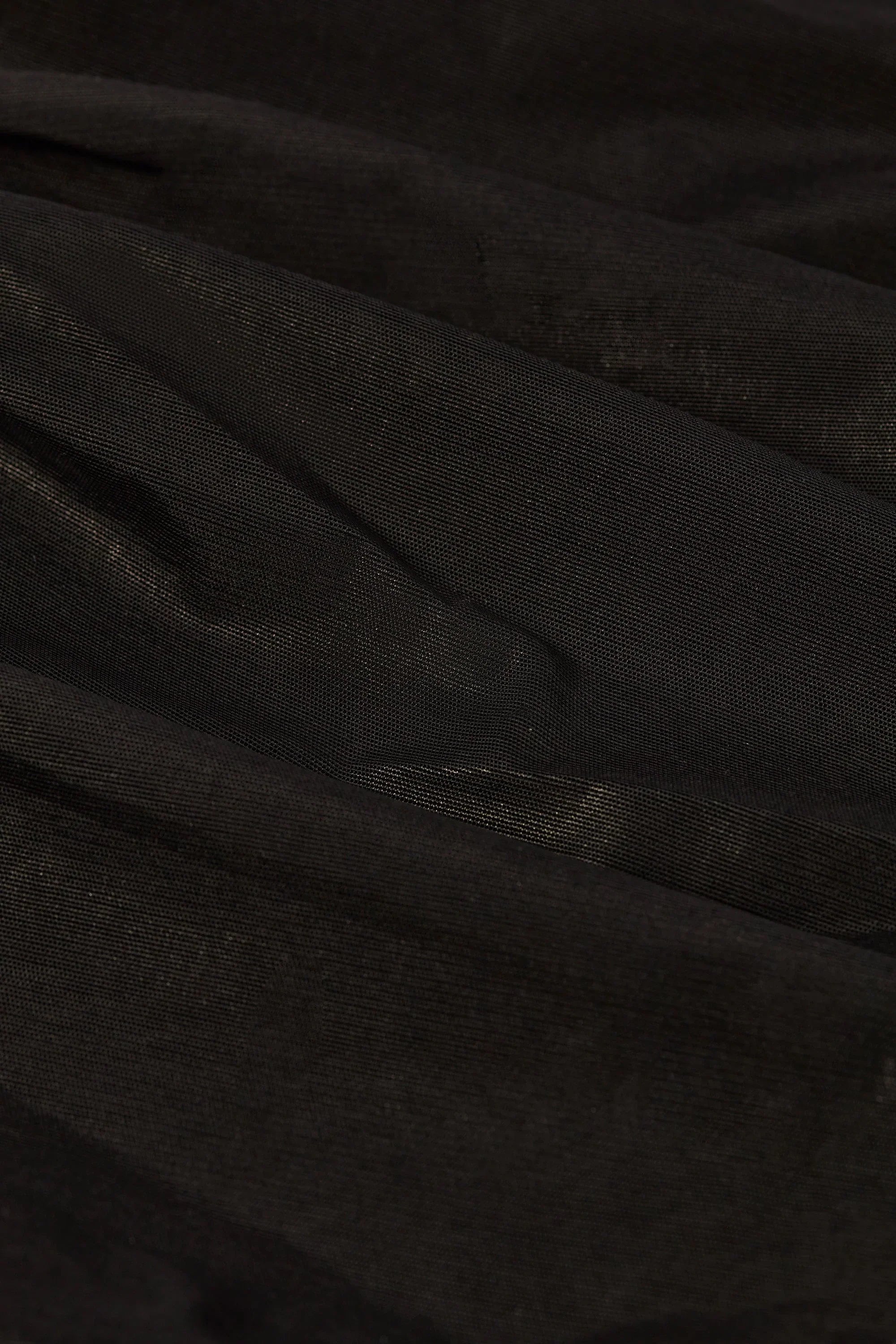 Metallic Ruched Cut Out Flared Jumpsuit in Black